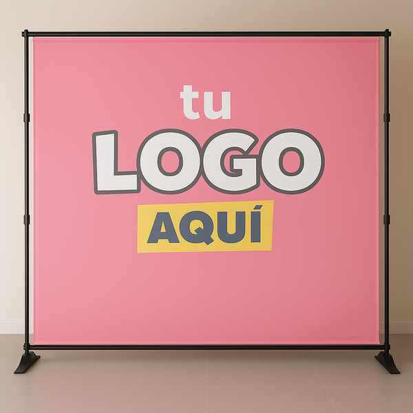 Panel Sublimado con Estructura Regulable – ¡Personalízalo con tu Logotipo!